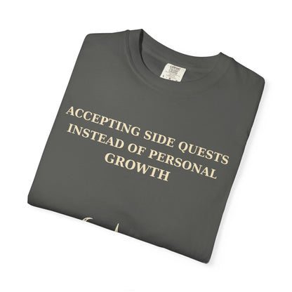 Motivational Floral T-Shirt — "All I Ever Showed Instead of Personal Growth" Graphic Tee