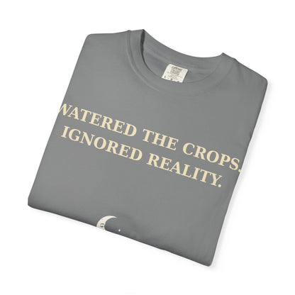 Gamer Tee -  "Weathered the Crops, Ignored Reality" Vintage Gamer Tee
