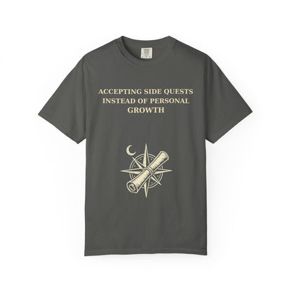 Motivational Floral T-Shirt — "All I Ever Showed Instead of Personal Growth" Graphic Tee