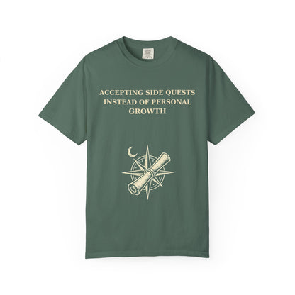 Motivational Floral T-Shirt — "All I Ever Showed Instead of Personal Growth" Graphic Tee