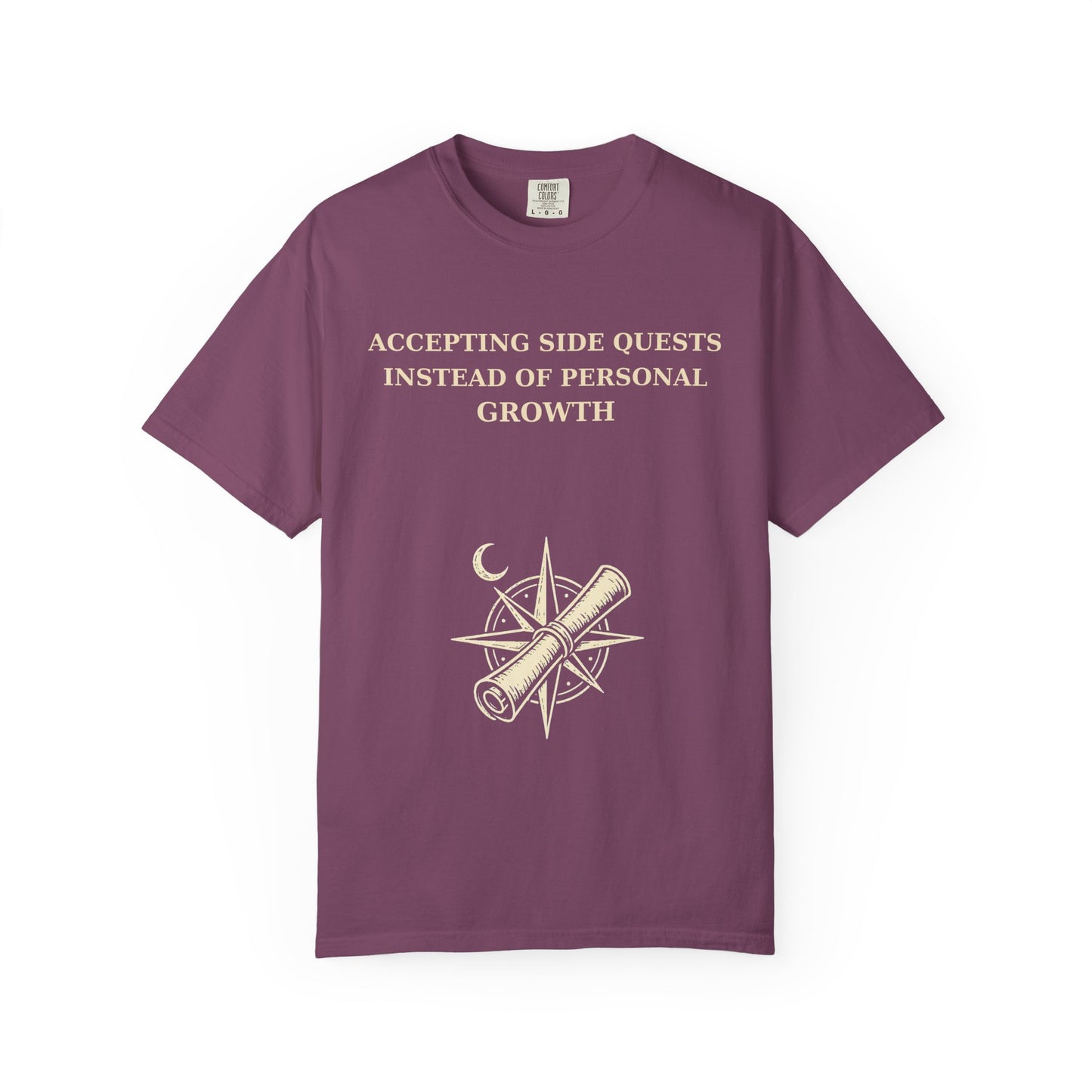 Motivational Floral T-Shirt — "All I Ever Showed Instead of Personal Growth" Graphic Tee