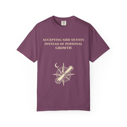Motivational Floral T-Shirt — "All I Ever Showed Instead of Personal Growth" Graphic Tee