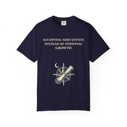 Motivational Floral T-Shirt — "All I Ever Showed Instead of Personal Growth" Graphic Tee