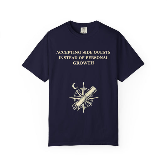 Motivational Floral T-Shirt — "All I Ever Showed Instead of Personal Growth" Graphic Tee