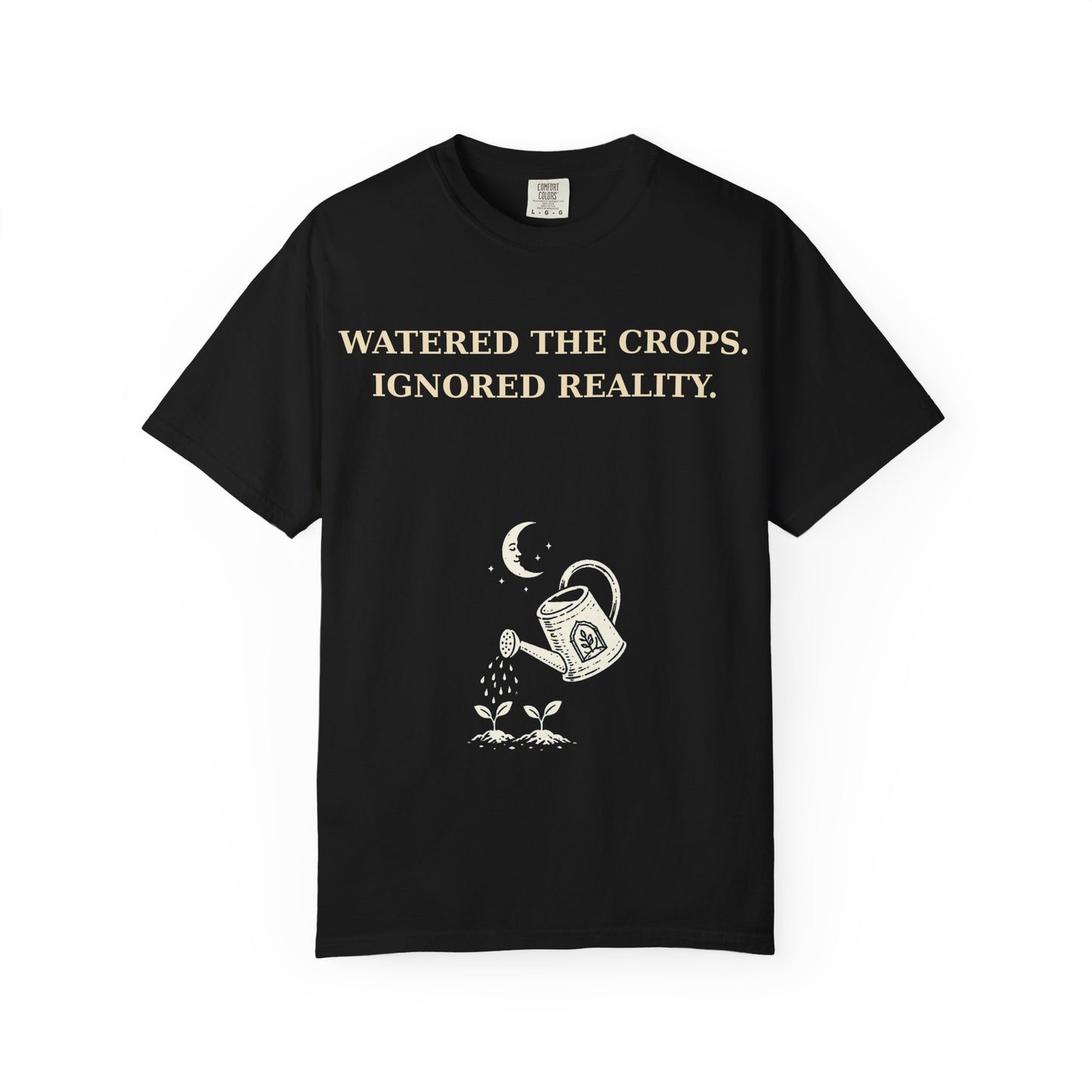 Gamer Tee -  "Weathered the Crops, Ignored Reality" Vintage Gamer Tee