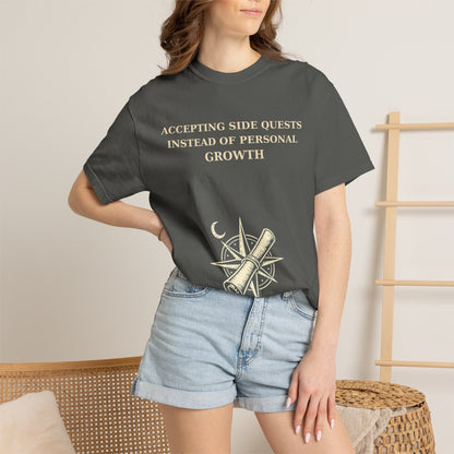 Motivational Floral T-Shirt — "All I Ever Showed Instead of Personal Growth" Graphic Tee