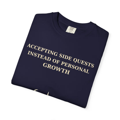 Motivational Floral T-Shirt — "All I Ever Showed Instead of Personal Growth" Graphic Tee