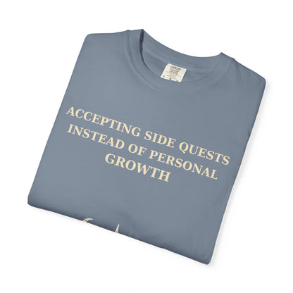 Motivational Floral T-Shirt — "All I Ever Showed Instead of Personal Growth" Graphic Tee