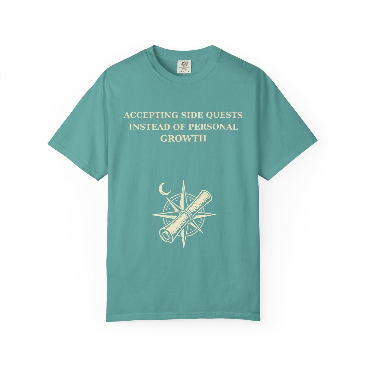 Motivational Floral T-Shirt — "All I Ever Showed Instead of Personal Growth" Graphic Tee