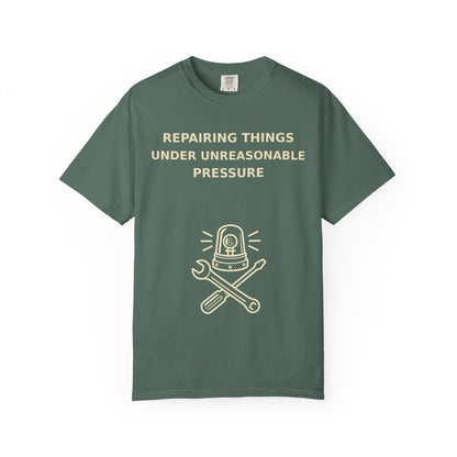 Gamer Tee  "Repairing Things Under Unreasonable Pressure" Graphic Tee
