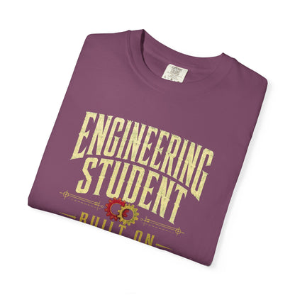 Engineering Student T-Shirt - "Built on Coffee & Controlled Failure" Graphic Tee