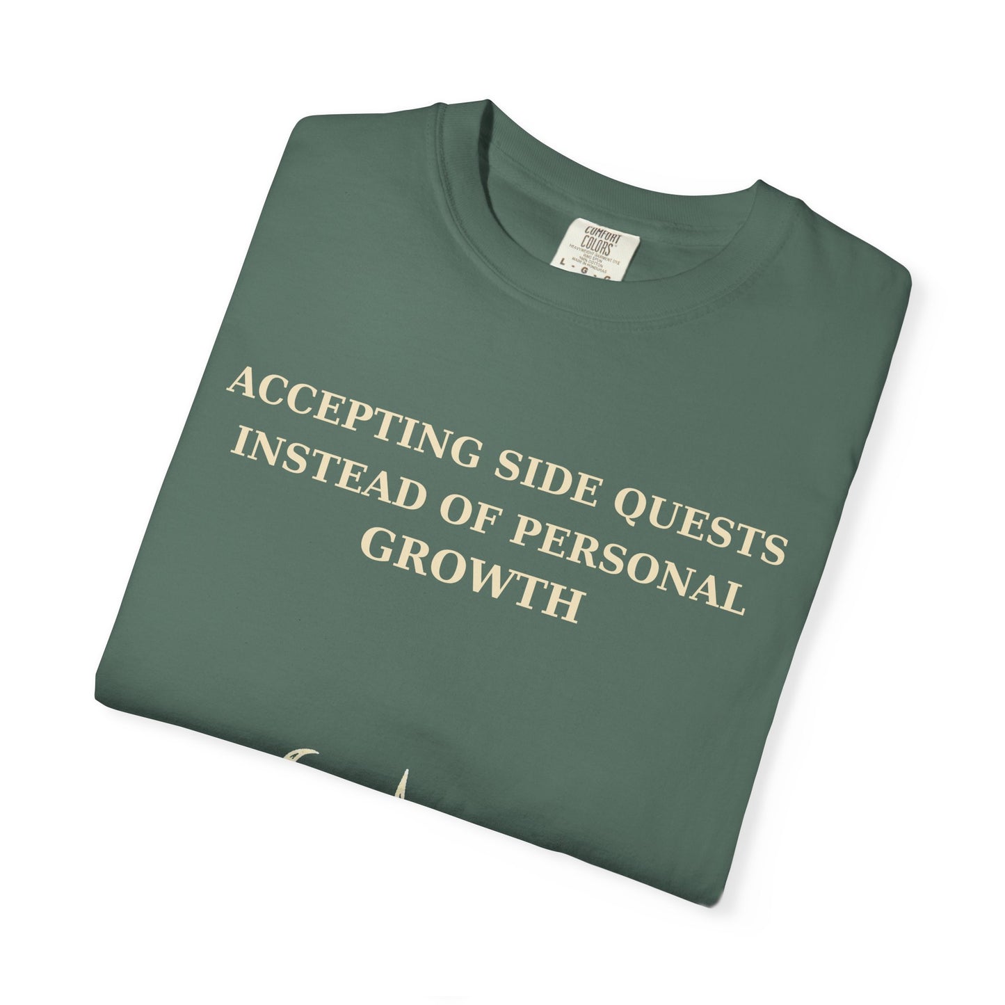 Motivational Floral T-Shirt — "All I Ever Showed Instead of Personal Growth" Graphic Tee