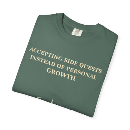 Motivational Floral T-Shirt — "All I Ever Showed Instead of Personal Growth" Graphic Tee