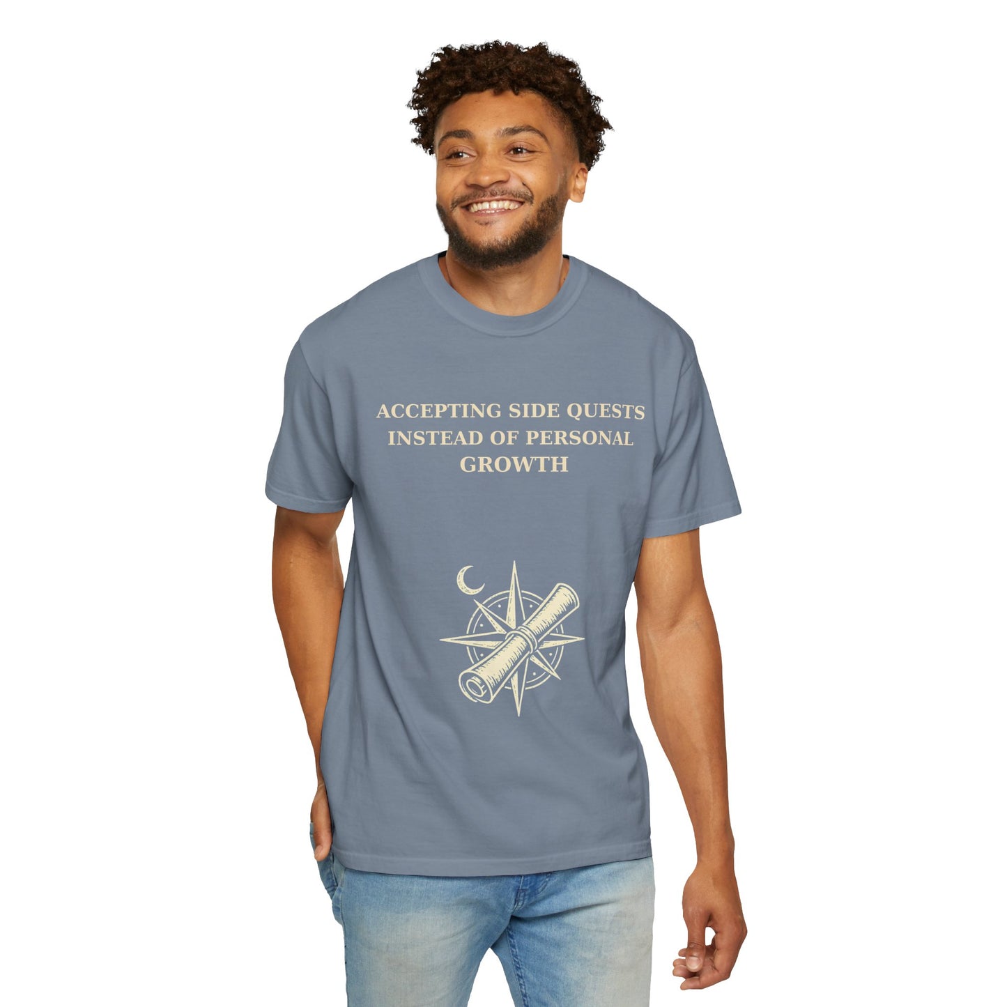 Motivational Floral T-Shirt — "All I Ever Showed Instead of Personal Growth" Graphic Tee