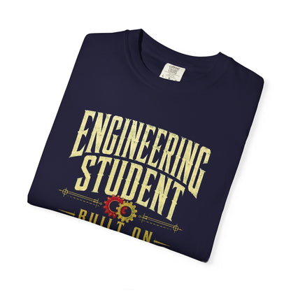 Engineering Student T-Shirt - "Built on Coffee & Controlled Failure" Graphic Tee