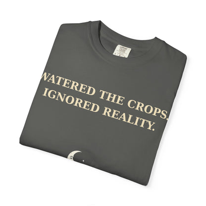 Gamer Tee -  "Weathered the Crops, Ignored Reality" Vintage Gamer Tee