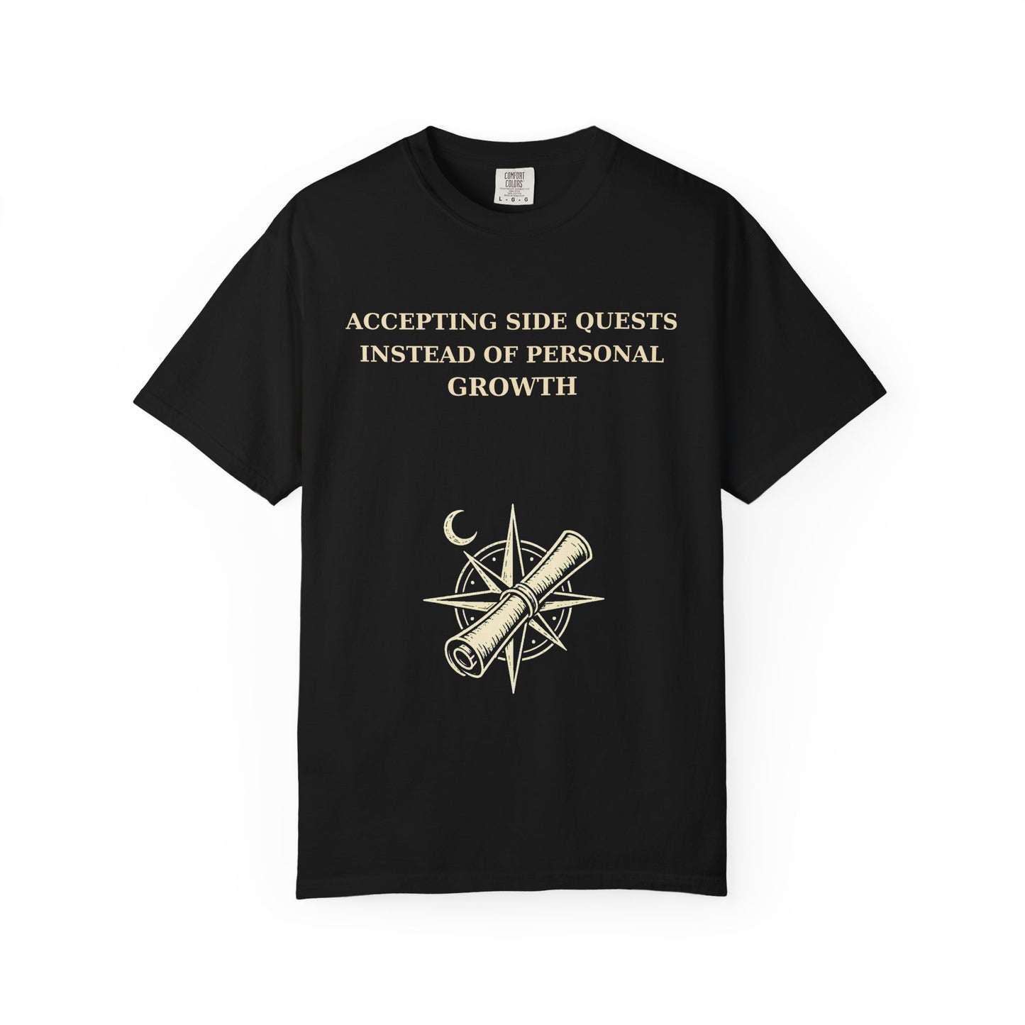 Motivational Floral T-Shirt — "All I Ever Showed Instead of Personal Growth" Graphic Tee