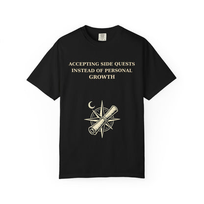 Motivational Floral T-Shirt — "All I Ever Showed Instead of Personal Growth" Graphic Tee