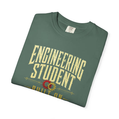 Engineering Student T-Shirt - "Built on Coffee & Controlled Failure" Graphic Tee