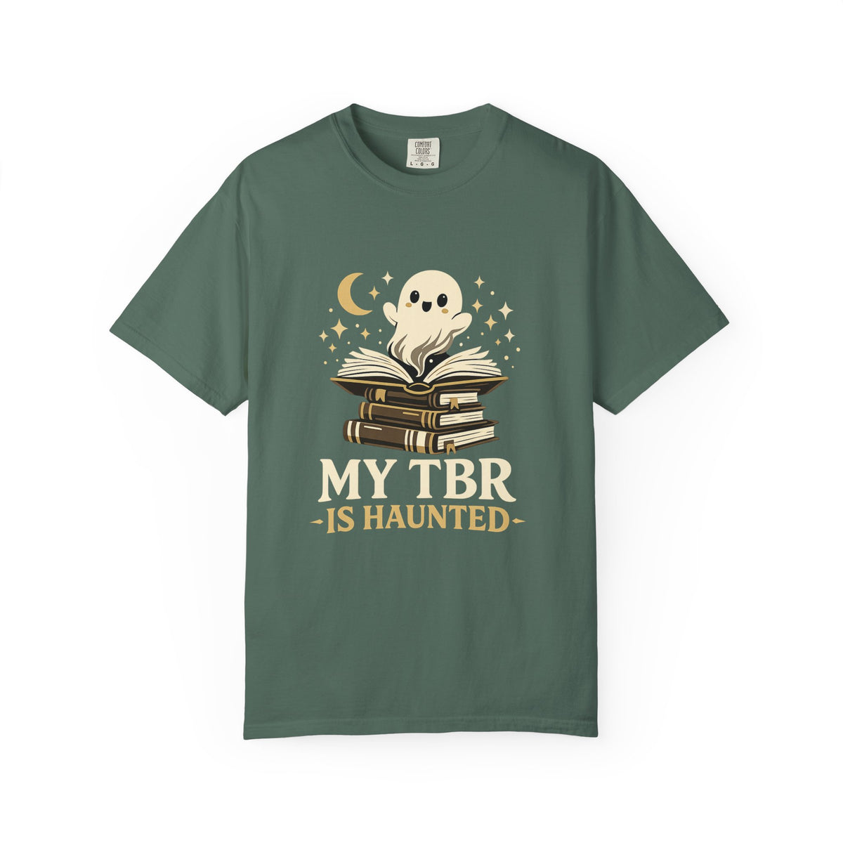 My TBR is Haunted Cute Ghost Stack Tee