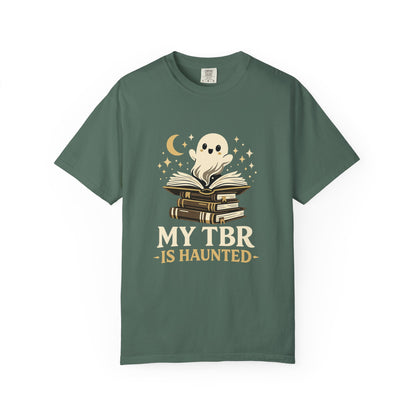 My TBR is Haunted Cute Ghost Stack Tee