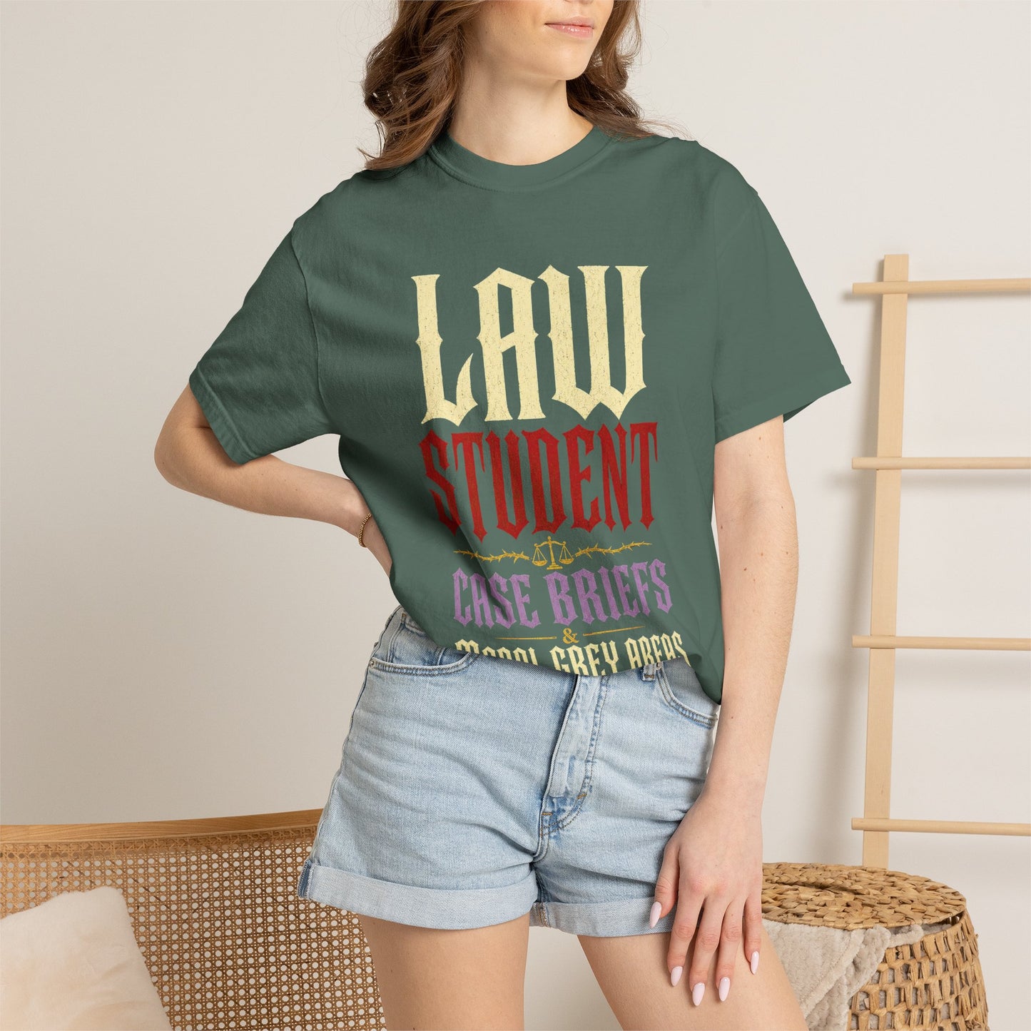 Law Student T‑Shirt — "Case Briefs" Vintage-Style Tee for Aspiring Attorneys