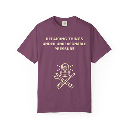 Gamer Tee  "Repairing Things Under Unreasonable Pressure" Graphic Tee