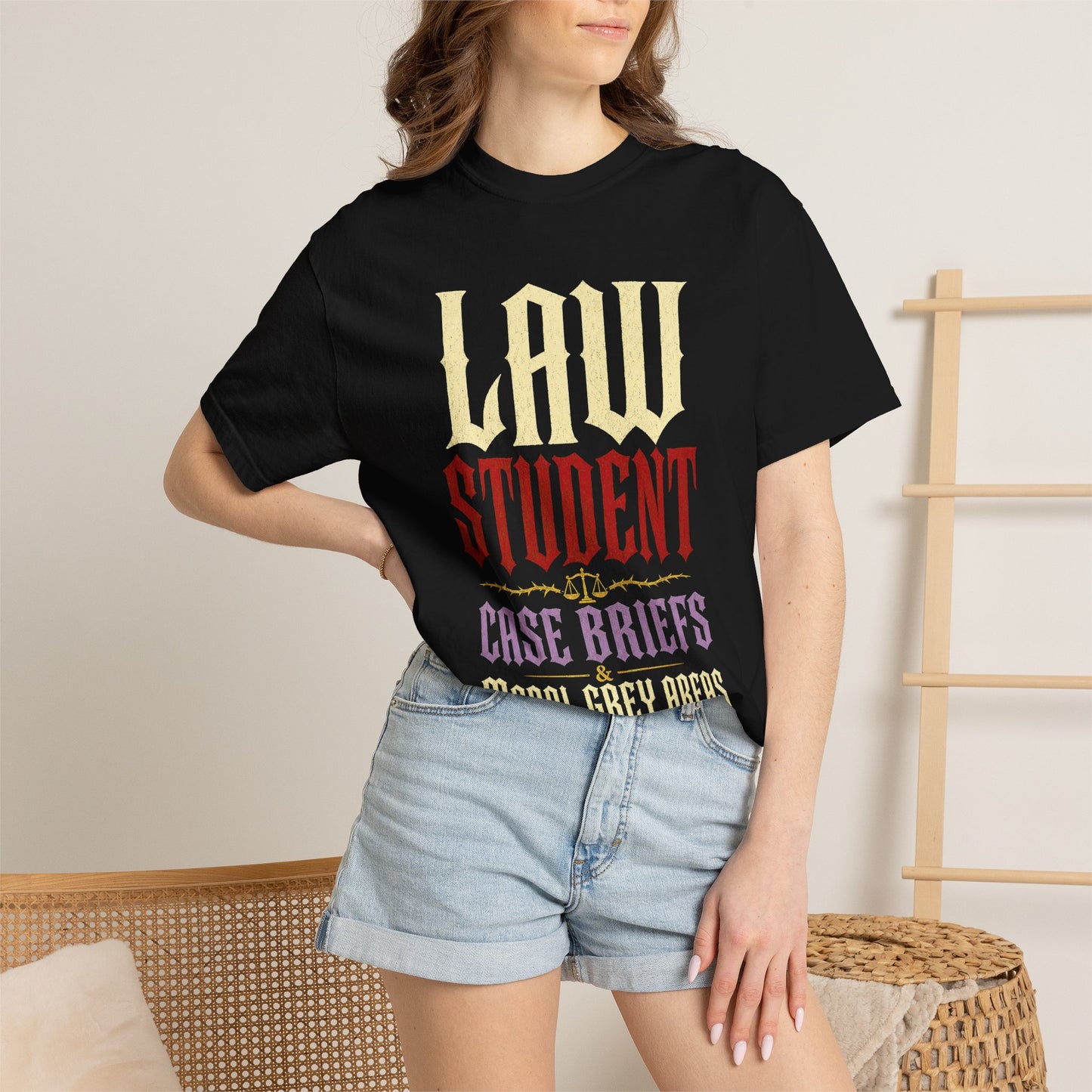 Law Student T‑Shirt — "Case Briefs" Vintage-Style Tee for Aspiring Attorneys