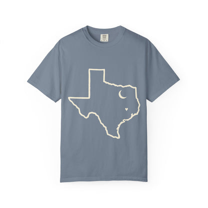 Texas Outline T-Shirt — Minimalist State Map Tee
