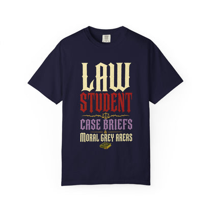 Law Student T‑Shirt — "Case Briefs" Vintage-Style Tee for Aspiring Attorneys