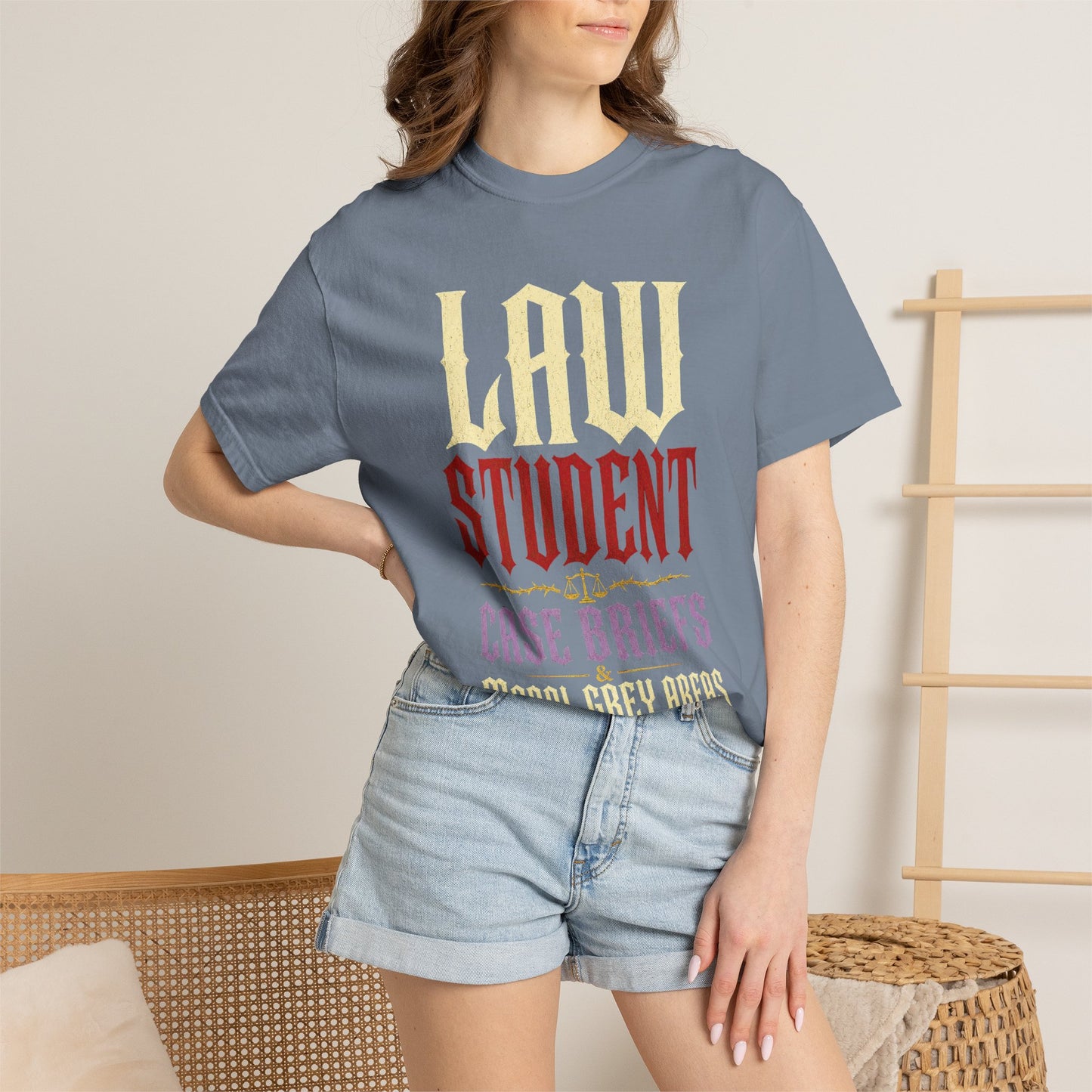 Law Student T‑Shirt — "Case Briefs" Vintage-Style Tee for Aspiring Attorneys