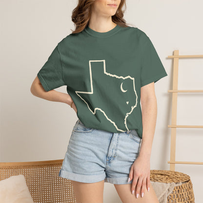 Texas Outline T-Shirt — Minimalist State Map Tee