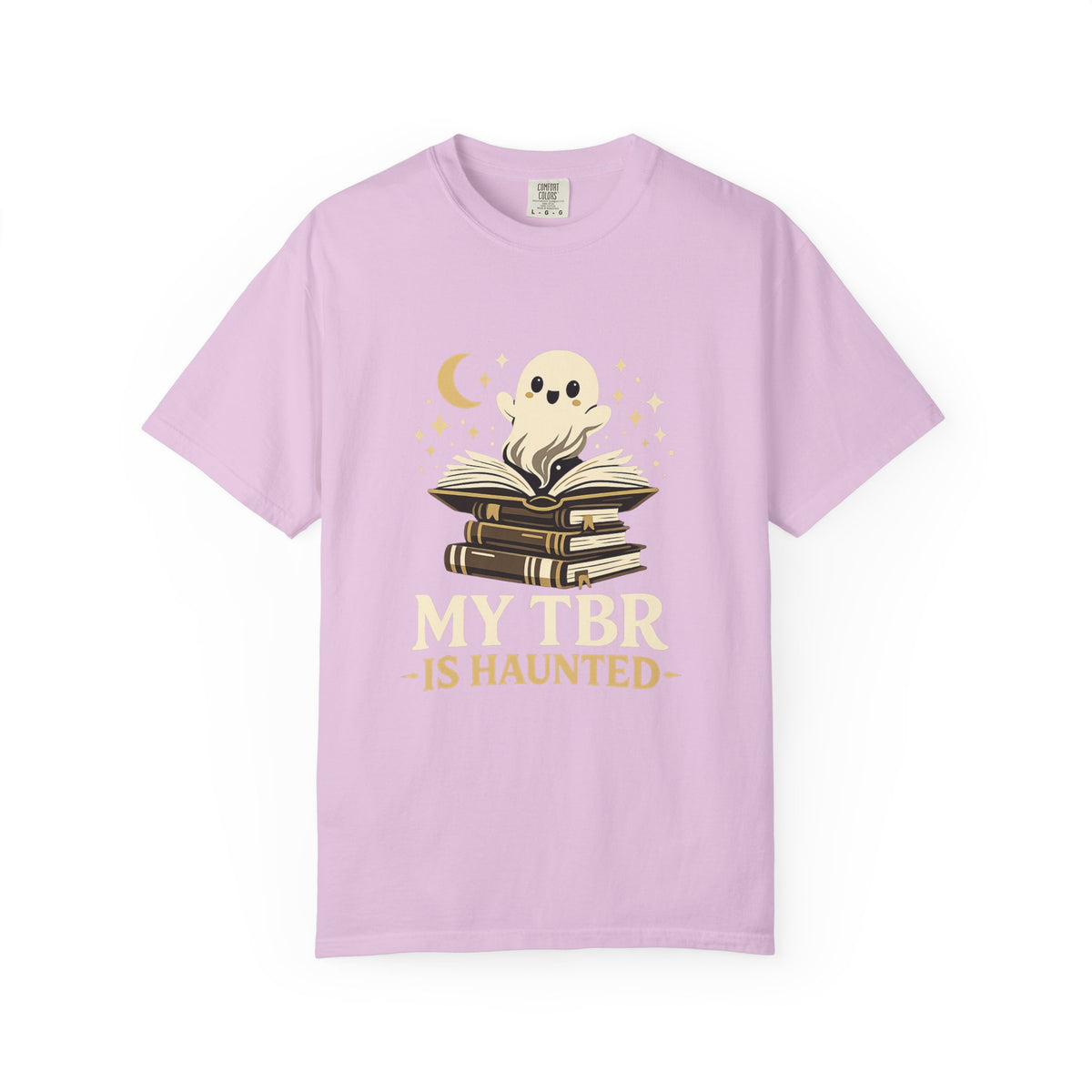 My TBR is Haunted Cute Ghost Stack Tee