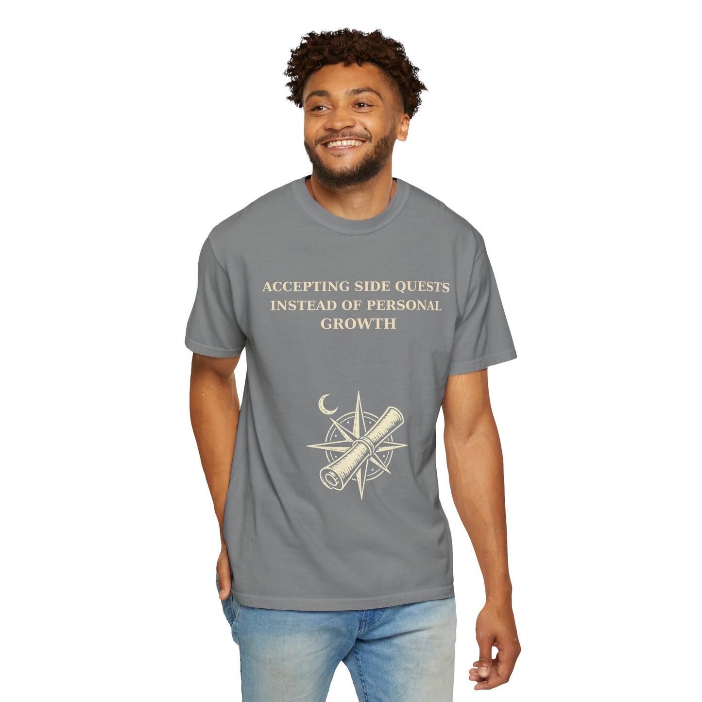 Motivational Floral T-Shirt — "All I Ever Showed Instead of Personal Growth" Graphic Tee