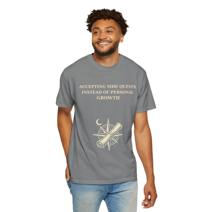 Motivational Floral T-Shirt — "All I Ever Showed Instead of Personal Growth" Graphic Tee
