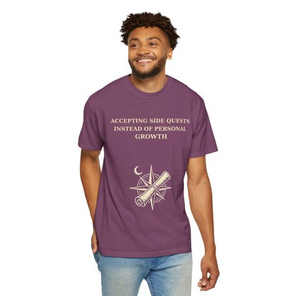 Motivational Floral T-Shirt — "All I Ever Showed Instead of Personal Growth" Graphic Tee