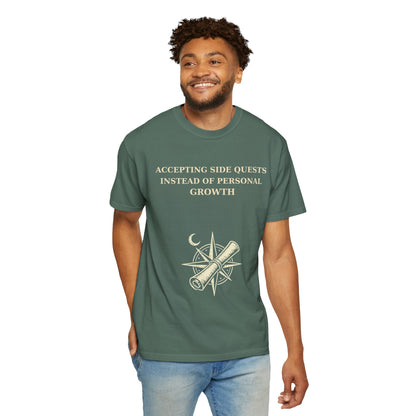Motivational Floral T-Shirt — "All I Ever Showed Instead of Personal Growth" Graphic Tee