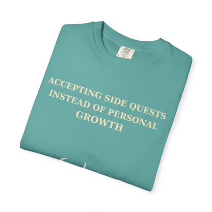 Motivational Floral T-Shirt — "All I Ever Showed Instead of Personal Growth" Graphic Tee