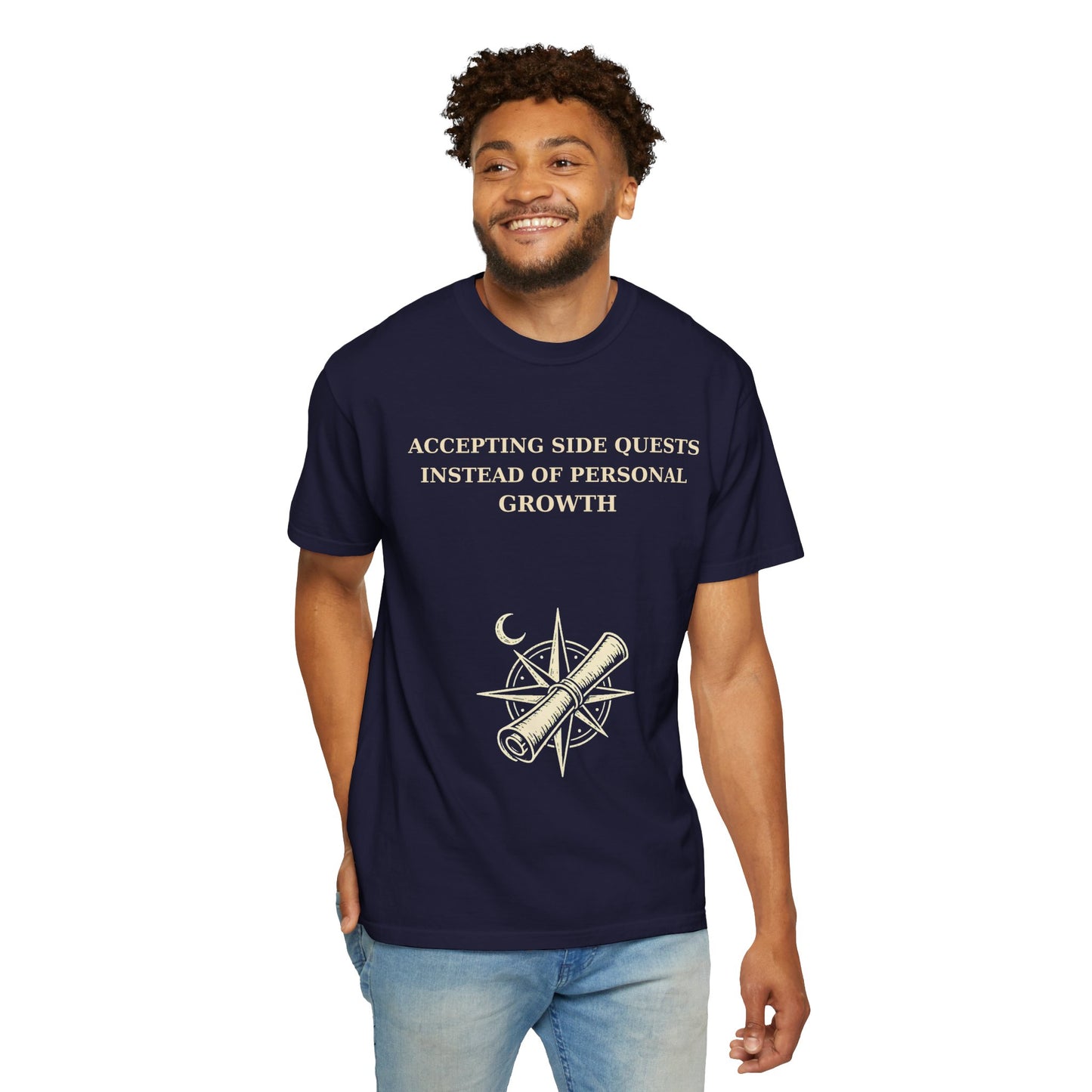 Motivational Floral T-Shirt — "All I Ever Showed Instead of Personal Growth" Graphic Tee