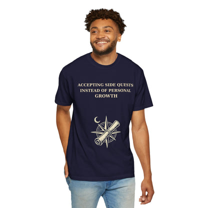 Motivational Floral T-Shirt — "All I Ever Showed Instead of Personal Growth" Graphic Tee