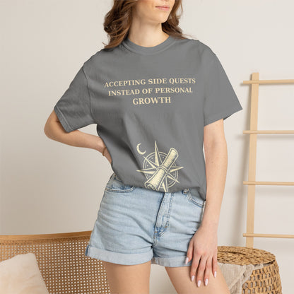 Motivational Floral T-Shirt — "All I Ever Showed Instead of Personal Growth" Graphic Tee