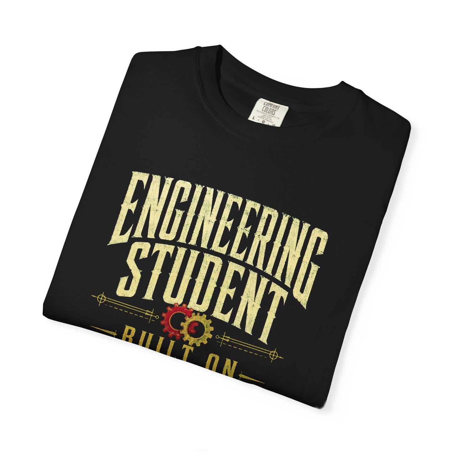 Engineering Student T-Shirt - "Built on Coffee & Controlled Failure" Graphic Tee
