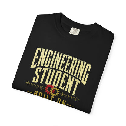 Engineering Student T-Shirt - "Built on Coffee & Controlled Failure" Graphic Tee