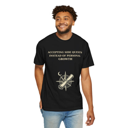 Motivational Floral T-Shirt — "All I Ever Showed Instead of Personal Growth" Graphic Tee
