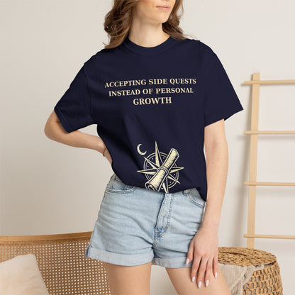 Motivational Floral T-Shirt — "All I Ever Showed Instead of Personal Growth" Graphic Tee