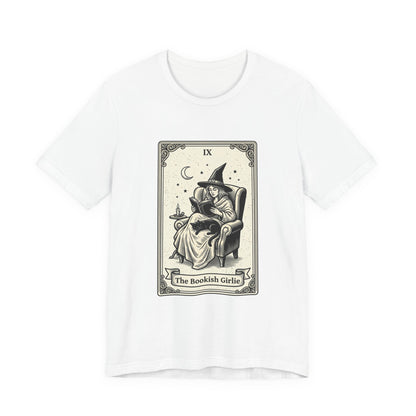 Bookish Witch Tarot Art Tee | Witchy Humor, Reading Witch T-Shirt