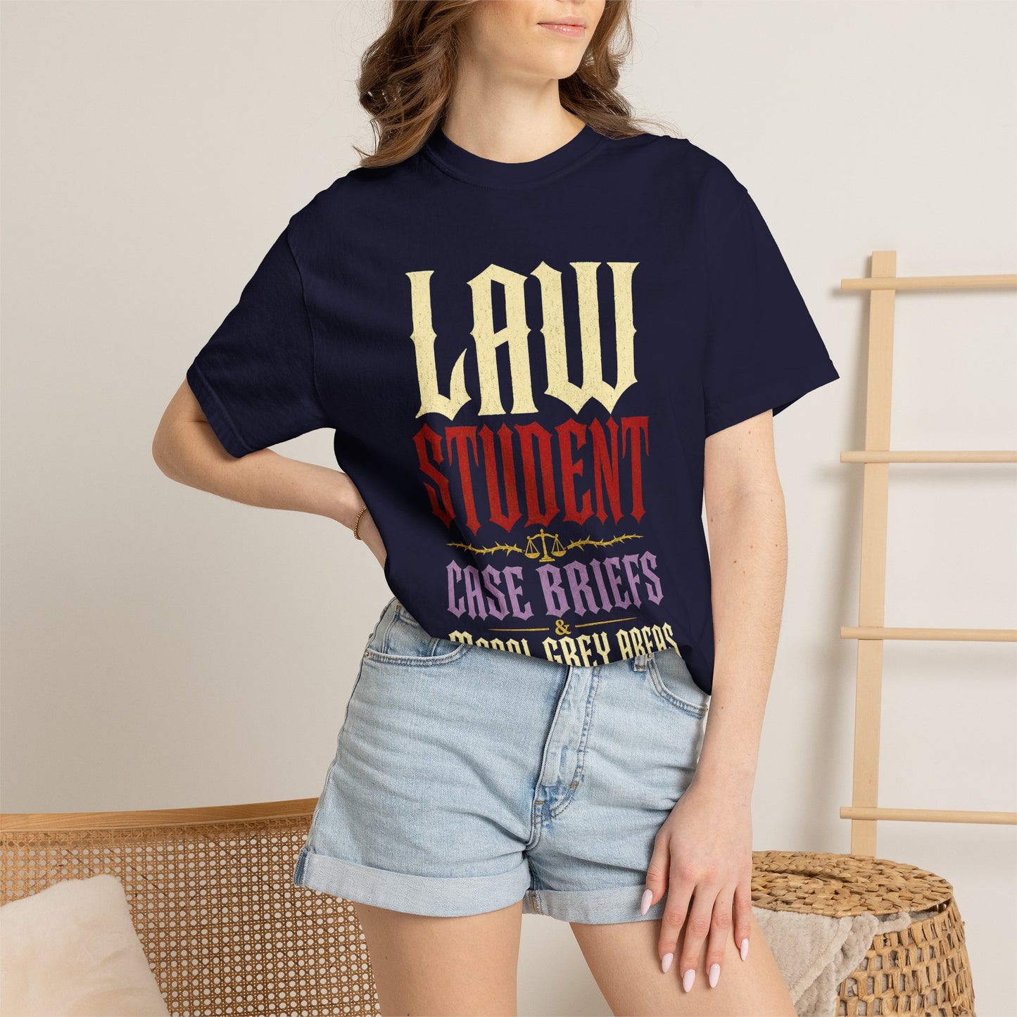 Law Student T‑Shirt — "Case Briefs" Vintage-Style Tee for Aspiring Attorneys