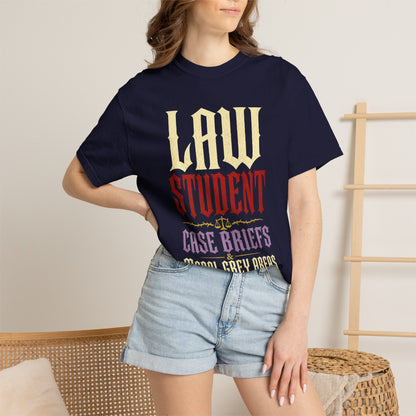 Law Student T‑Shirt — "Case Briefs" Vintage-Style Tee for Aspiring Attorneys
