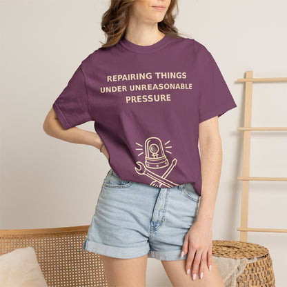 Gamer Tee  "Repairing Things Under Unreasonable Pressure" Graphic Tee