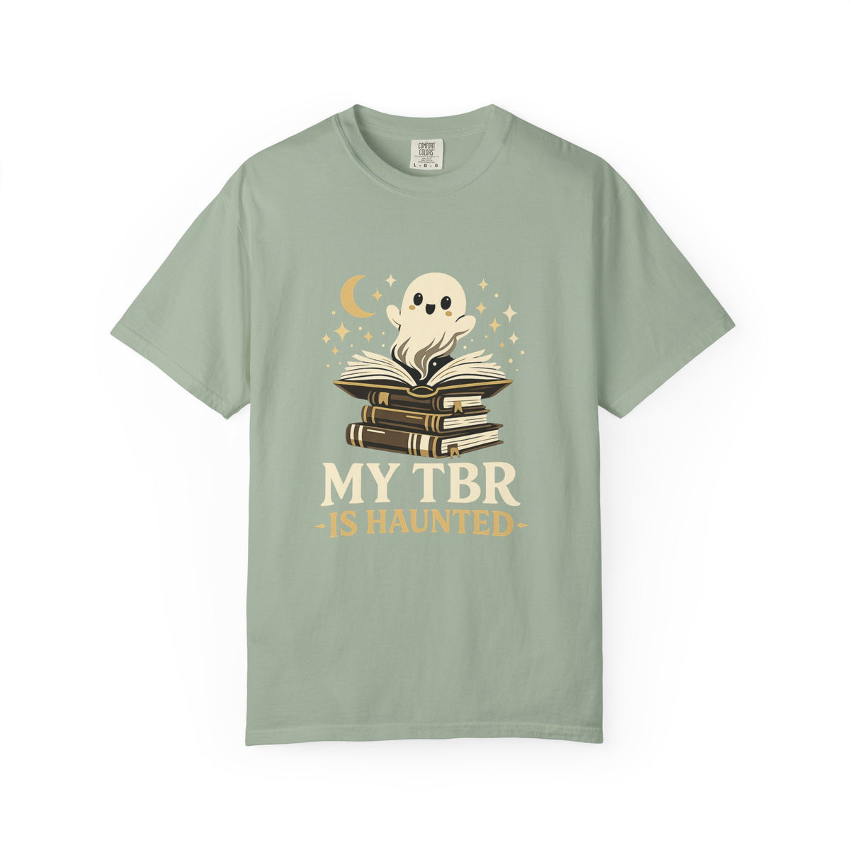 My TBR is Haunted Cute Ghost Stack Tee